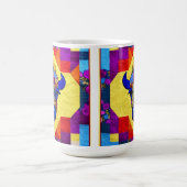 Wild West Bison quilt like design Koffiemok (Center)