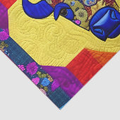 Wild West Bison quilt like design Tissuepapier (Detail)