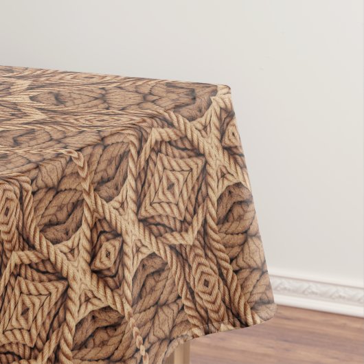 Wild West Brown Rope Kaleidoscoop Tafelkleed (Voorbeeld)