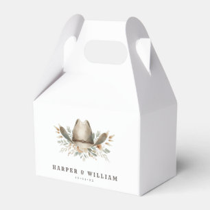Wild west bruiloft cowboy pet bedankdoosjes