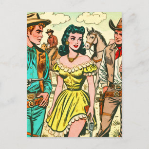 Wild West Country strips Briefkaart