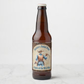 Wild West Cowboy Bier Etiket (Voorkant)