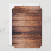 Wild West Cowboy Invitation d'anniversaire (Dos)