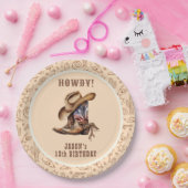 Wild West Cowboy Papieren Bordje (Feest)