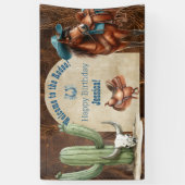 Wild West Cowboy Spandoek (Verticaal)