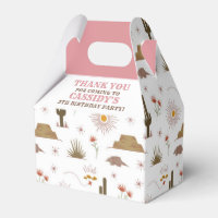 Wild West Cowgirl Birthday Party Favor Box
