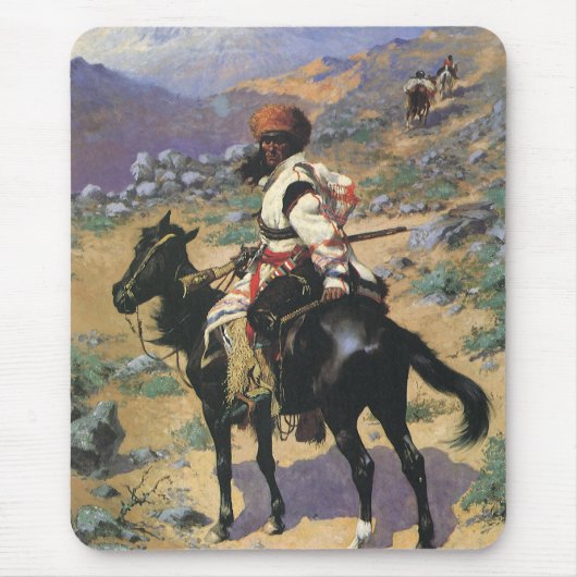  Wild West, een Indische Trapper door Remington Muismat (Voorkant)