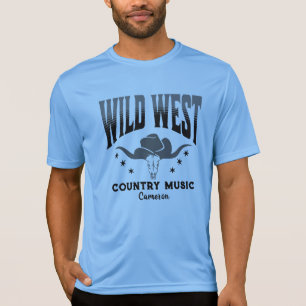 Wild West Koe Cowboy Pet Country Music T-shirt