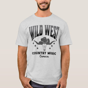 Wild West Koe Cowboy Pet Country Music T-shirt
