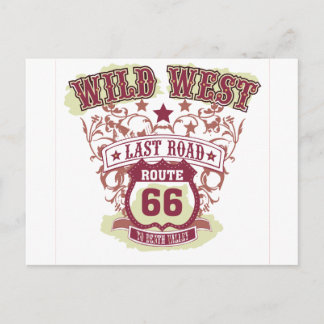 wild west last road route 66 naar de doodvallei briefkaart