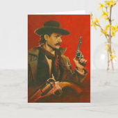 Wild West Lawman Greetings Kaart (Gele Bloem)