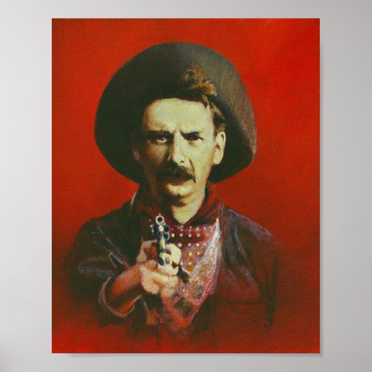Wild West Outlaw Print Poster (Voorkant)