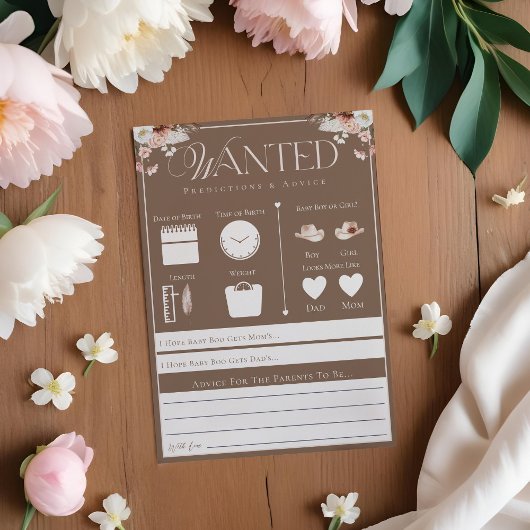 Wild West Recherchée Prédictions & Conseils Carte 