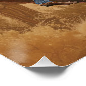 Wild West Rodeo Roundup Cowboy Affiche de bienvenu (Coin)