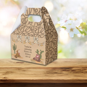 Wild West Rustic Cowgirl Fun Bedankdoosjes