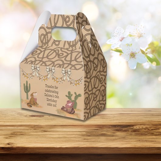 Wild West Rustic Cowgirl  Fun Bedankdoosjes