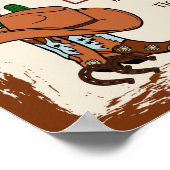 Wild West Rustieke Cowboy Westerne Partij QR Code Poster (Hoek)