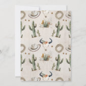 Wild West Shin-Dig Western Invitation d'anniversai (Dos)