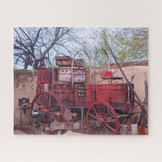Wild West Stage Coach Puzzle Legpuzzel (Horizontaal)