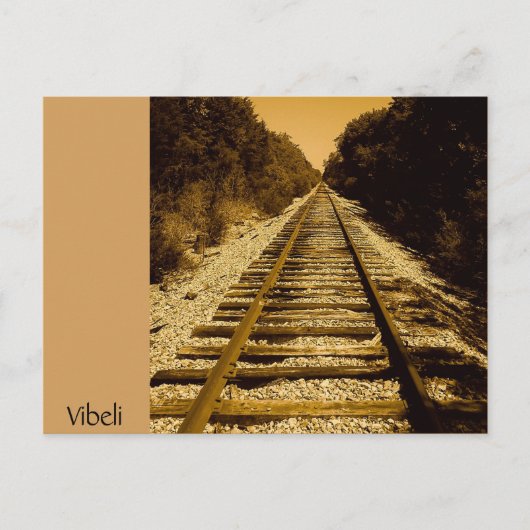 Wild West Train Track Post Card van Vibeli Briefkaart (Voorkant)
