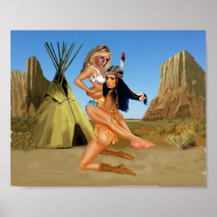 WILD WEST-UITDAGING POSTER