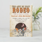 Wild West Verjaardag Western Cowboy Verjaardag Kaart (Staand voorkant)