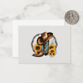 Wild West Wanderering : Une Carte de remerciements (Devant/Arrière en situation)