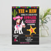 Wild West western 1e verjaardag Kaart (Staand voorkant)