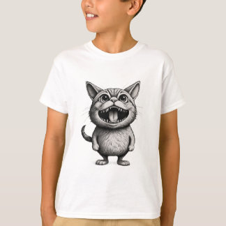 « Wild Whiskers – T-shirt chat de dessin animé fo