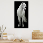 Wild White Horse Poster (Keuken)