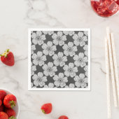 Wild White Roses Chalkboard Servetten (Insitu)