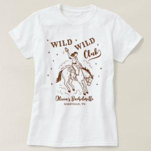 Wild Wild Club Western Bachelorette-feest T-shirt