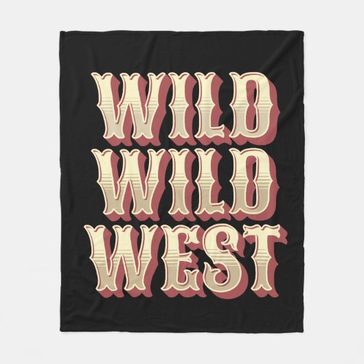 Wild Wild West Fleece Deken (Voorkant)