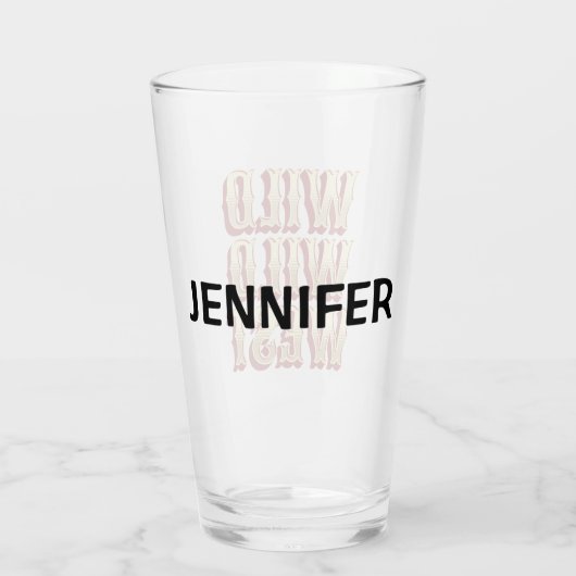 Wild Wild West Glas (Achterkant)