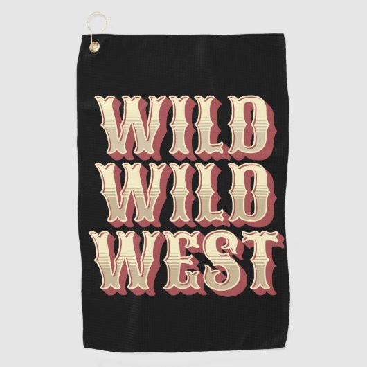 Wild Wild West Golfhanddoek (Voorkant)