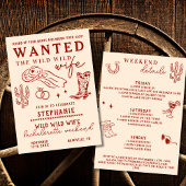 Wild Wild Wife 3-Day Itinerary Bachelorette Party Kaart