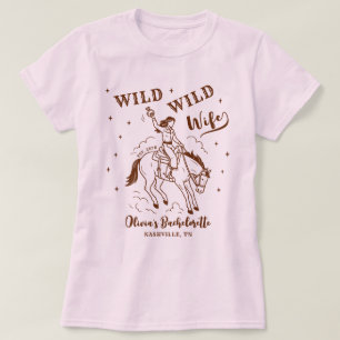 Wild Wild Wife Western Bachelorette-feest T-shirt