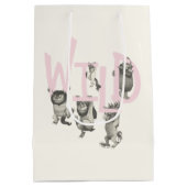 WILD | Wilde dingen en Max - Roze Medium Cadeauzakje (Achterkant)