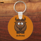 Wild wildebeest sleutelhanger (Voorkant)