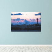 Wild Winter Waves Canvas Afdruk (Insitu (Houten vloer))