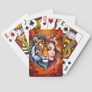 Wild Within – Tijger Geest Godin.  Pokerkaarten