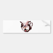 Wild Wolf Bumpersticker (Voorkant)