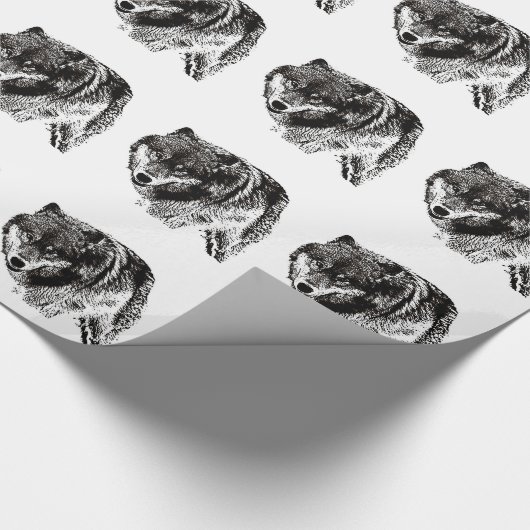 Wild Wolf Cadeaupapier (Hoek)