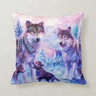 Wild Wolf Family Kussen