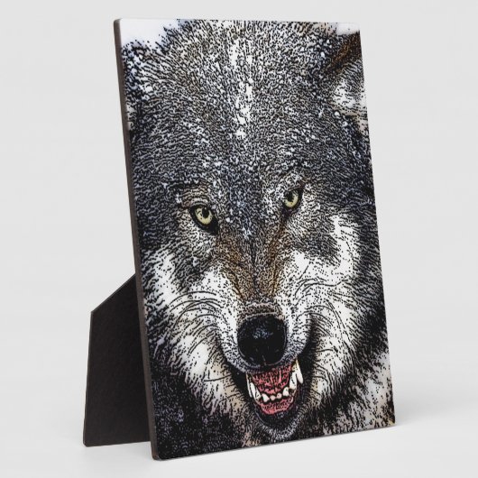 Wild Wolf Fotoplaat (Zijkant)