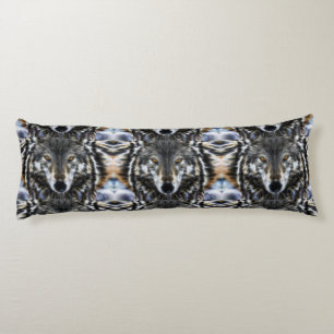 Wild Wolf Inspirerend Portret Lichaamskussen