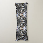 Wild Wolf Inspirerend Portret Lichaamskussen (Achterkant (Verticaal))