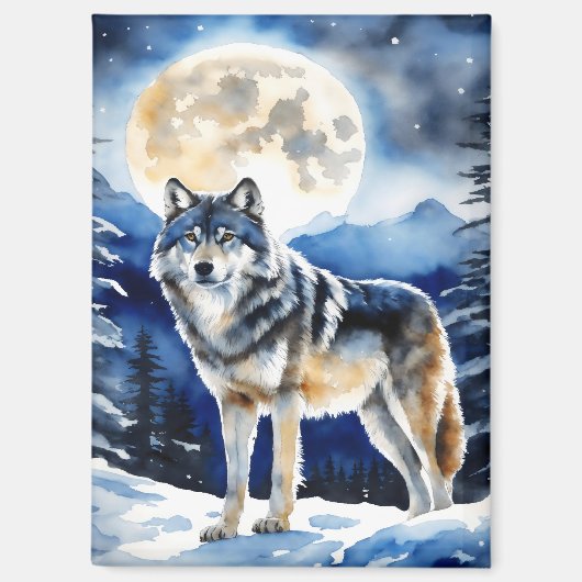 Wild Wolf Magneet (Voorkant)