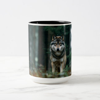Wild Wolf Photo Mug – Majestic Wildlife Coffee Cup