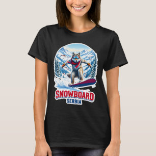 Wild Wolf uit Servië Snowboarden Adventure T-shirt